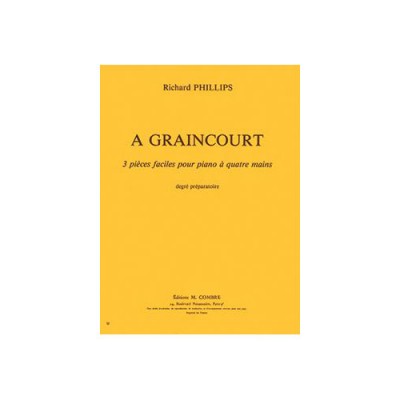 PHILLIPS - A GRAINCOURT - PIANO À 4 MAINS