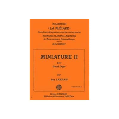 LANGLAIS JEAN - MINIATURE II - ORGUE