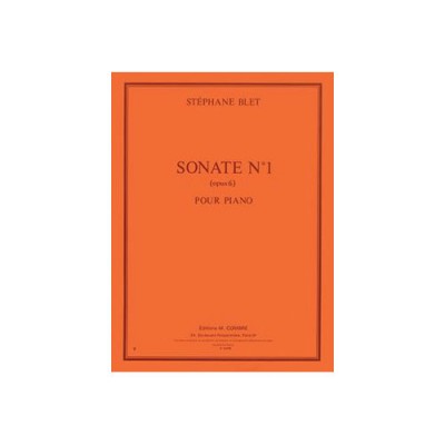 BLET STEPHANE - SONATE N.1 OP.6 - PIANO