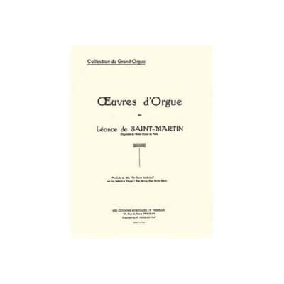 SAINT-MARTIN LEONCE DE - LE SALUT A LA VIERGE OP.34 (AVE MARIA - AVE MARIS STELLA) - ORGUE