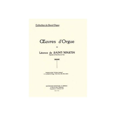 COMBRE Saintmartin - Salut À La Vierge Op.34 - Orgue