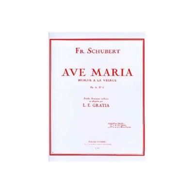 SCHUBERT FRANZ - AVE MARIA OP.52 N.6 EN LAB - MEZZO-SOPRANO ET PIANO