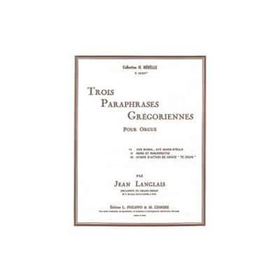 LANGLAIS JEAN - AVE MARIA, AVE MARIS STELLA (PARAPHRASE GREGORIENNE N.1) - ORGUE