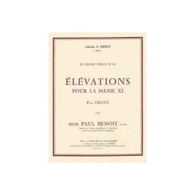 BENOIT D. P. - ELEVATIONS POUR LA MESSE XI (6) - ORGUE