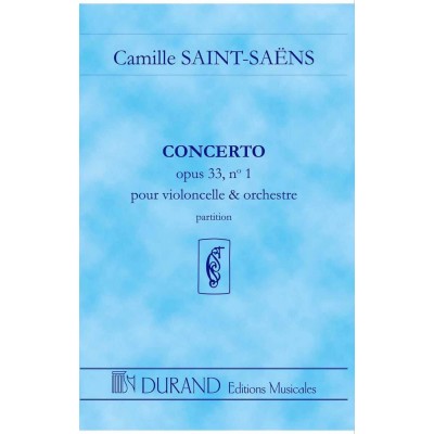 SAINT SAENS C. - CONCERTO N 1 OP 33 - CONDUCTEUR