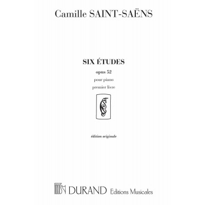 DURAND SAINT SAENS C. - ETUDES OP.52 1er LIVRE - PIANO