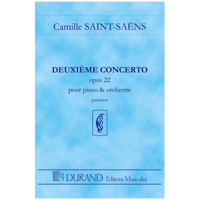 DURAND SAINT SAENS C. - CONCERTO N 2 OP 22 - CONDUCTEUR POCHE