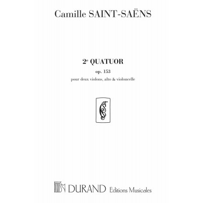 SAINT SAENS C. - QUATUOR N 2 OP 153 - ENSEMBLE CORDES