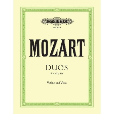  Mozart Wolfgang Amadeus - Duos In G & B Flat; K423 & K424 - String Duets