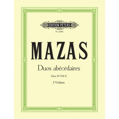  Mazas Jacques-frol - 10 Duos Abecedaires Op.85 Vol.ii - Violin Duets