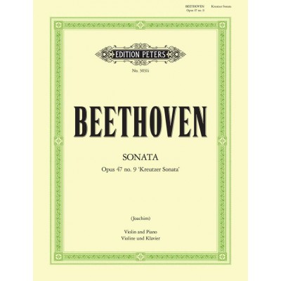BEETHOVEN LUDWIG VAN - SONATA IN A OP.47 'KREUTZER' - VIOLIN AND PIANO