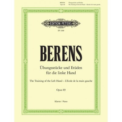 BERENS HERMANN - TRAINING THE LEFT HAND OP.89 - PIANO