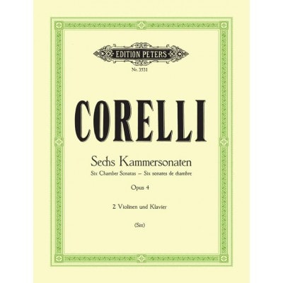 CORELLI ARCANGELO - SONATE DA CAMERA OP.4 NOS.1-6 - VIOLIN ENSEMBLE