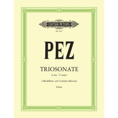 PEZ JOHANN CHRISTOPH - TRIO SONATA IN C - FLUTE(S) AND OTHER INSTRUMENTS