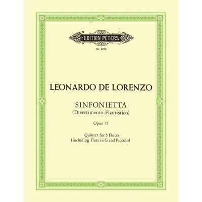  Lorenzo Leonardo De - Sinfonietta (divertimento Flautistico) - Flute Ensemble