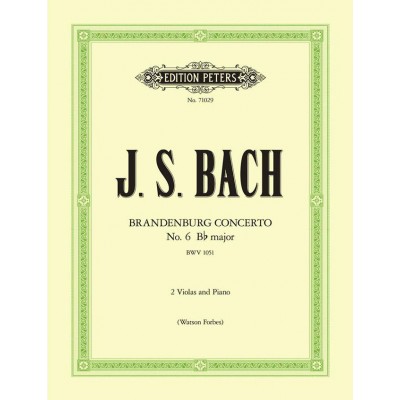 BACH JOHANN SEBASTIAN - BRANDENBURG CONCERTO NO.6 BWV 1051 - VIOLA ENSEMBLE