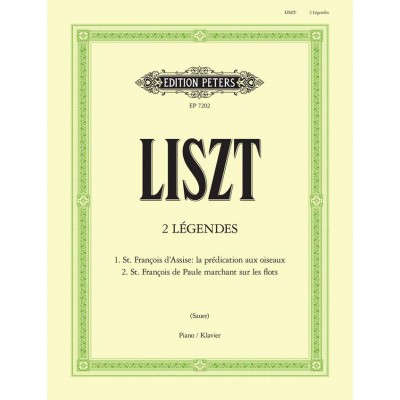 LISZT FRANZ - 2 LÉGENDES - PIANO
