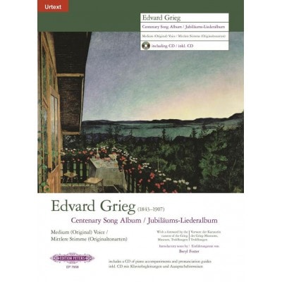  Grieg Edvard - Centenary Song Album + Cd - Voice And Piano (par 10 Minimum)