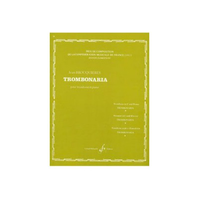 BILLAUDOT BROUQUIERES JEAN - TROMBONARIA - TROMBONE & PIANO