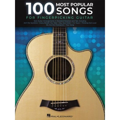100 Most Popular Songs for Fingerpicking Guitar