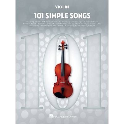 HAL LEONARD 101 Simple Songs - Violon