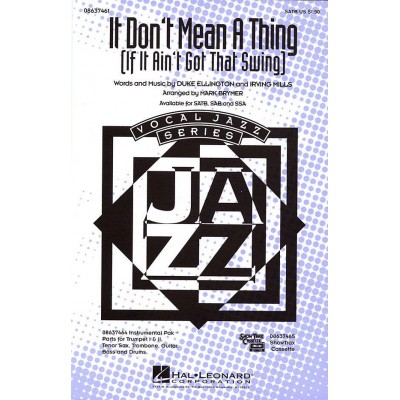 ELLINGTON DUKE - IT DON'T MEAN A THING - MIXED VOICES (SATB)