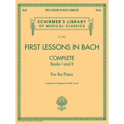 First Lessons In Bach 1 & 2 Complete - English version