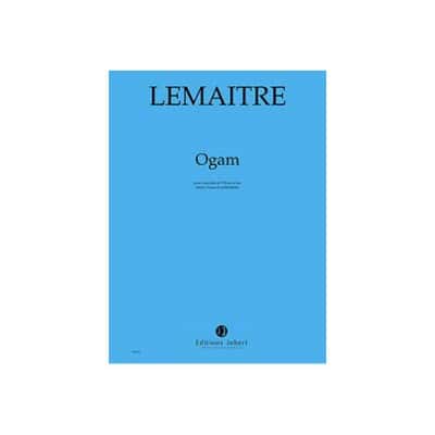 LEMAITRE - OGAM - MARIMBA ET 3 FLÛTES À BEC (TÉNOR, BASSE ET CONTREBASSE)