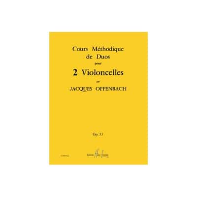OFFENBACH J. - COURS METHODIQUE DE DUOS POUR DEUX VIOLONCELLES OP.53 - 2 VIOLONCELLES