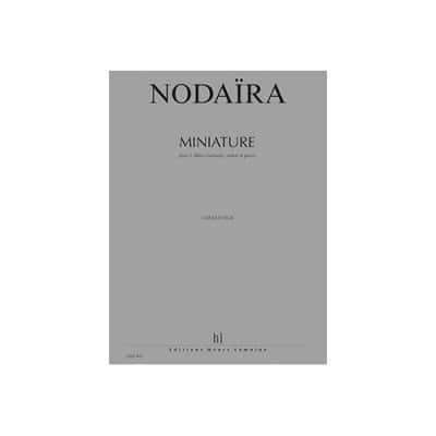 NODAIRA ICHIRO - MINIATURE - 2 FLUTES, CLARINETTE, VIOLON, PIANO