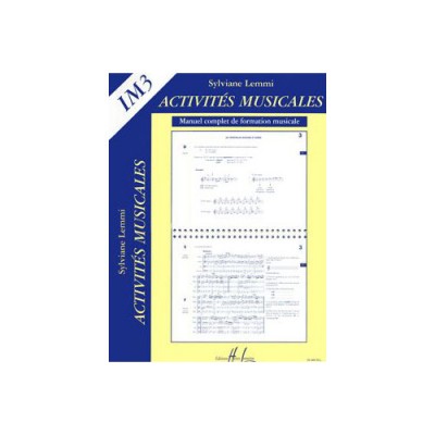 LEMMI SYLVIANE - ACTIVITES MUSICALES IM3