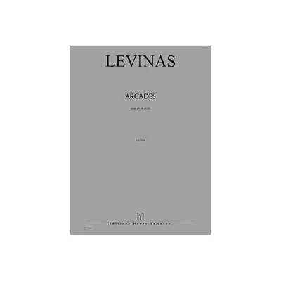  Levinas Micha�l - Arcades - Alto, Piano