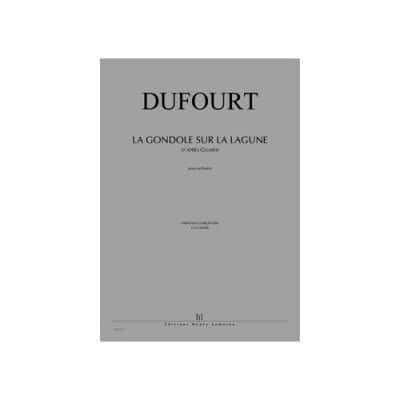 DUFOURT - GONDOLE SUR LA LAGUNE PO - ORCHESTRE
