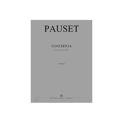 PAUSET - CONCERTI II - EXILS - PERCUSSION PRINCIPALE ET 2 ENSEMBLES