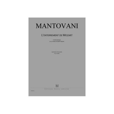 MANTOVANI BRUNO - L'ENTERREMENT DE MOZART - 5 VOIX, ENSEMBLE