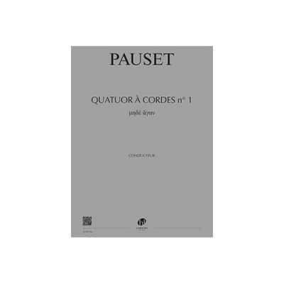  Pauset Brice - Quatuor A Cordes I - Conducteur and Parties