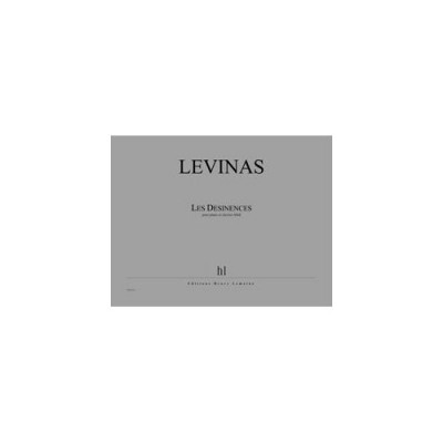 LEMOINE LEVINAS MICHAEL - LES DESINENCES - PIANO ET CLAVIERS MIDI
