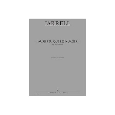 LEMOINE JARRELL MICHAEL - ...AUSSI PEU QUE LES NUAGES... - CONDUCTEUR 
