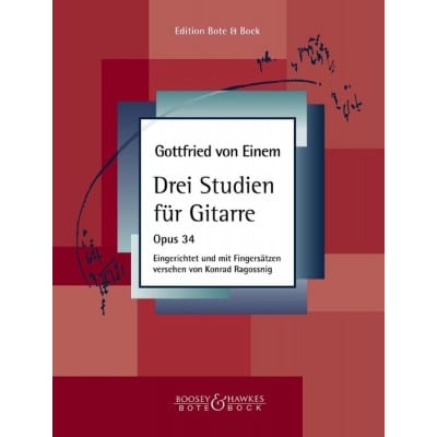 EINEM GOTTFRIED VON - 3 STUDIEN - GUITARE