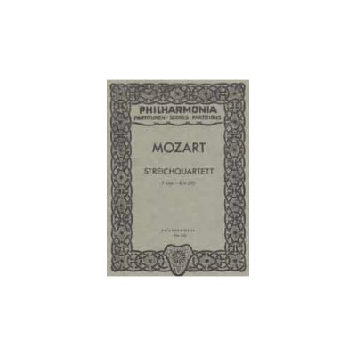  Mozart W.a. - Streichquartett F-dur Kv 590 - Score