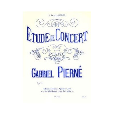 Etude De Concert Opus 13