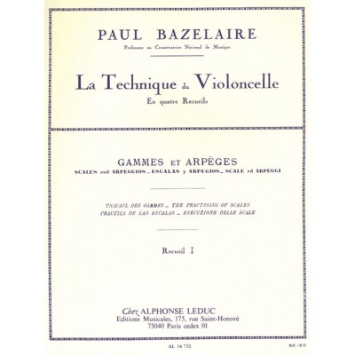 LEDUC Cello Method - Scales And Arpeggios, Volume 1