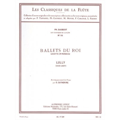 LEDUC Lully: Ballets du Roi Gavotte en Rondeau -