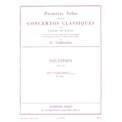 LEDUC Premier Solo Extrait concerto No.4 Op31