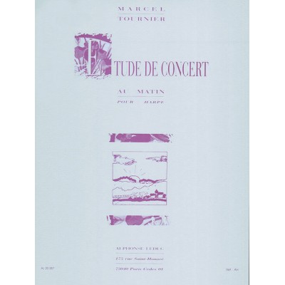 Au Matin, étude de concert pour harpe