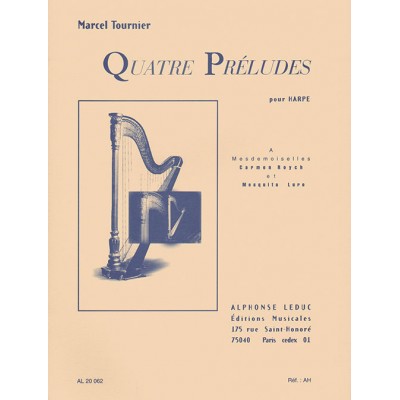 LEDUC 4 préludes pour harpe