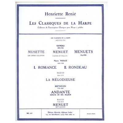 Les Classiques de la Harpe No. 1