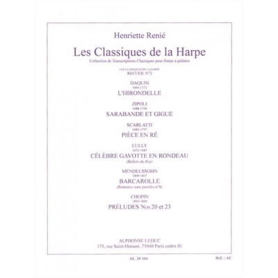 LEDUC Les Classiques de la Harpe No. 2