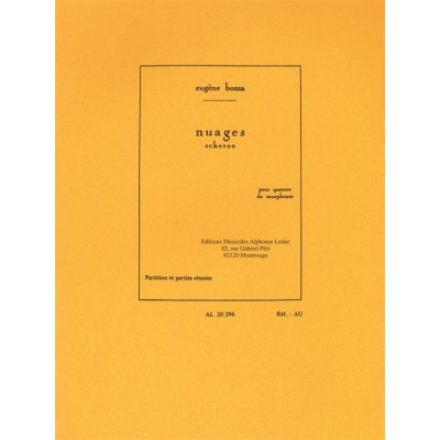 LEDUC Nuages - Scherzo For Saxophone Quartet