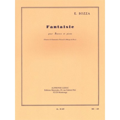 LEDUC Fantaisie For Bassoon And Piano